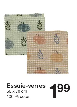 Offre: Essuie-verres