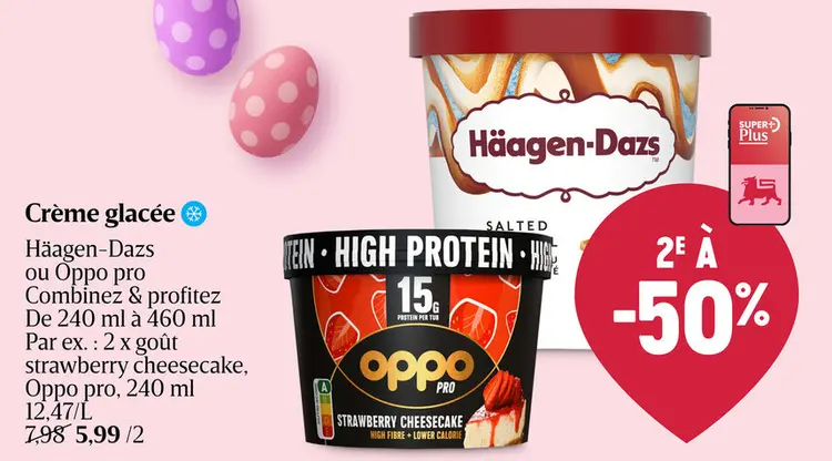 Offre: Crème glacée