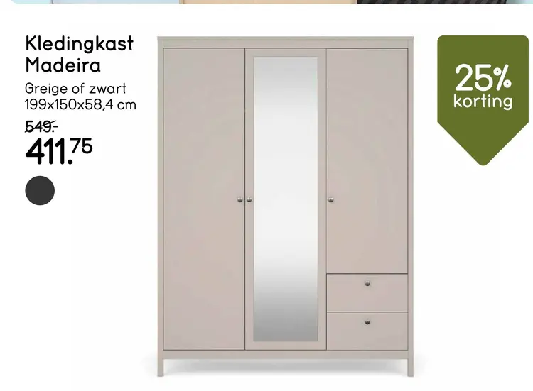 Aanbieding: Kledingkast Madeira