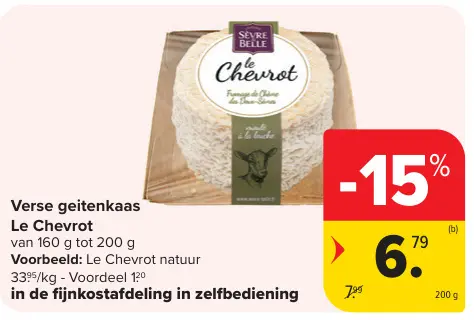 Promotie: Verse geitenkaas Le Chevrot