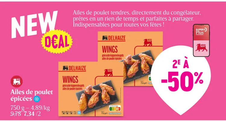 Offre: Ailes de poulet épicées
