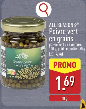 Offre: Poivre vert en grains