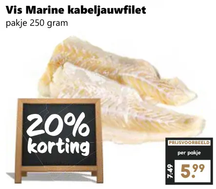 Aanbieding: Kabeljauwfilet
