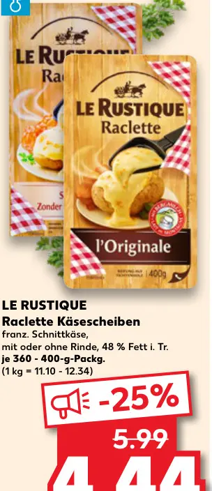 Aanbieding: Raclette Käsescheiben