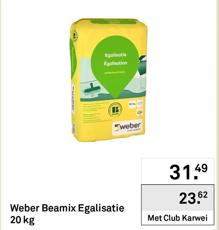 Aanbieding: Weber Beamix Egalisatie