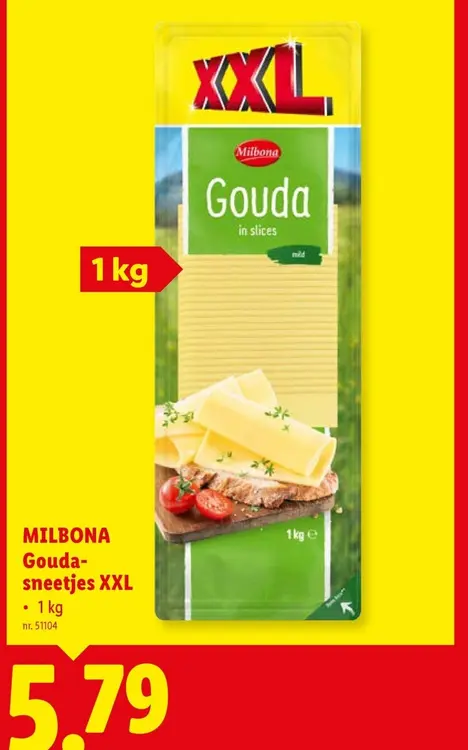 Promotie: Gouda sneetjes XXL