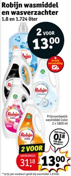 Aanbieding: Wasmiddel en wasverzachter