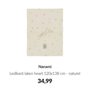 Aanbieding: Nanami Ledikant laken heart