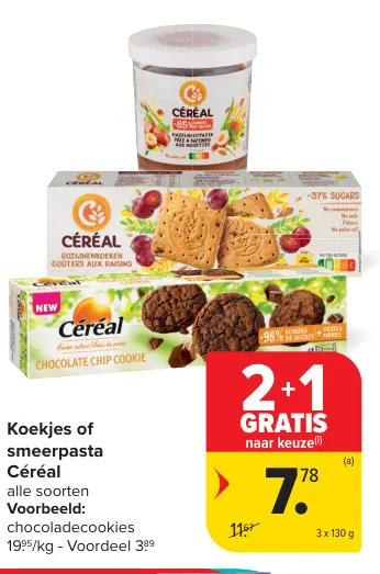 Promotie: Koekjes of smeerpasta
