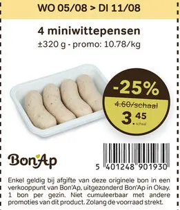 Promotie: 4 miniwittepensen