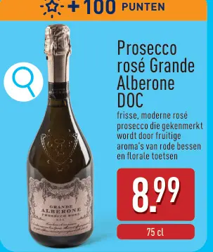 Promotie: Prosecco rosé Grande Alberone DOC