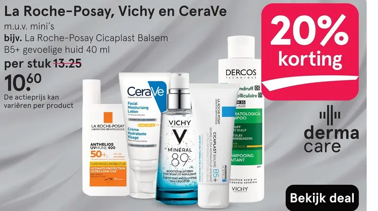 Aanbieding: La Roche-Posay, Vichy en CeraVe