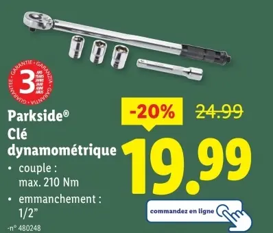 Offre: Clé dynamométrique
