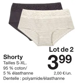 Offre: Shorty