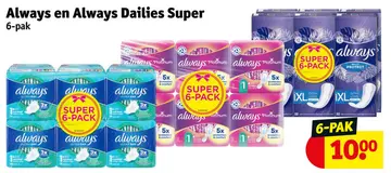 Aanbieding: Always en Always Dailies Super