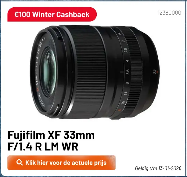 Aanbieding: XF 33mm F/1.4 R LM WR