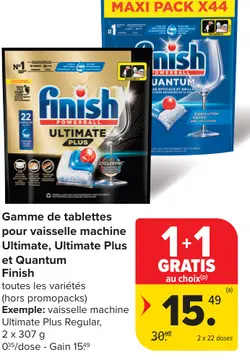 Offre: Gamme de tablettes pour vaisselle machine Ultimate