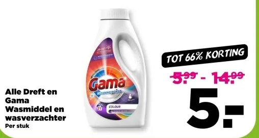 Aanbieding: Wasmiddel en wasverzachter