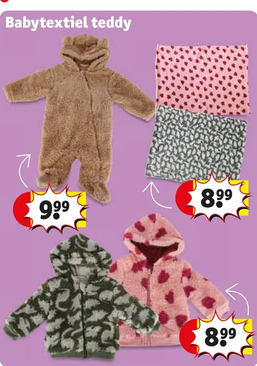 Aanbieding: Babytextiel teddy