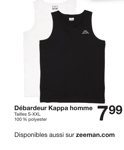 Offre: Débardeur Kappa homme