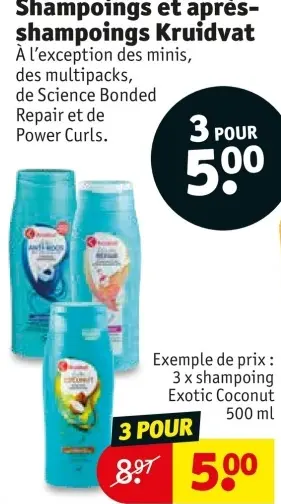 Offre: Shampoings et après-shampoings