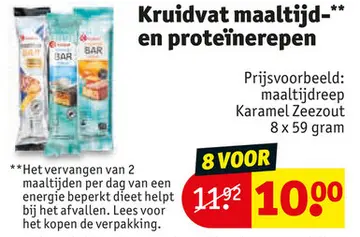 Aanbieding: Kruidvat maaltijd- en proteïnerepen