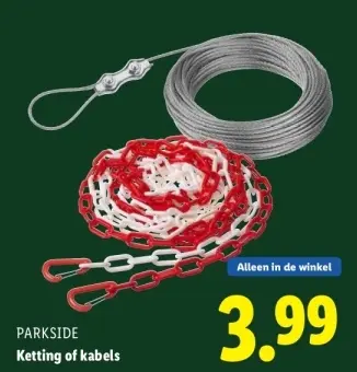 Aanbieding: Ketting of kabels