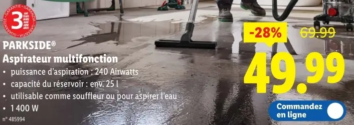 Offre: Aspirateur multifonction