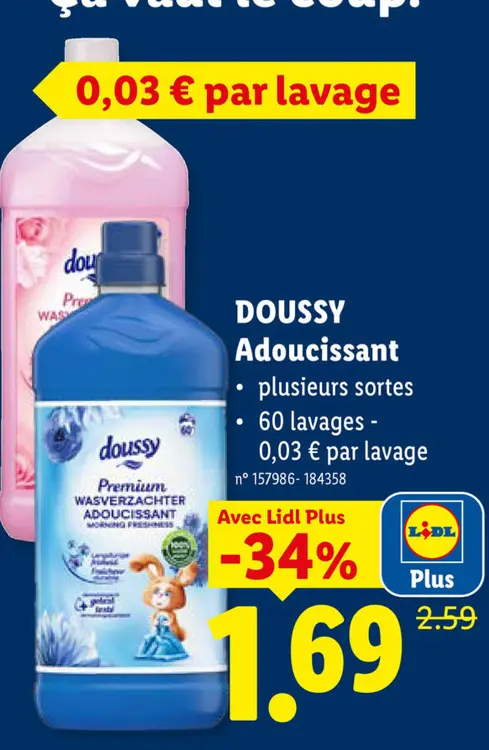 Offre: Adoucissant