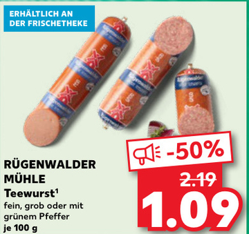 Aanbieding: RÜGENWALDER MÜHLE Teewurst