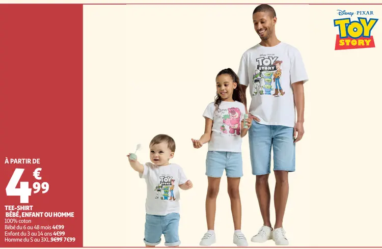 Promotie: Tee-shirt bébé, enfant ou homme