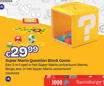 Promotie: Super Mario Question Block Game