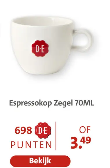 Aanbieding: Espressokop Zegel
