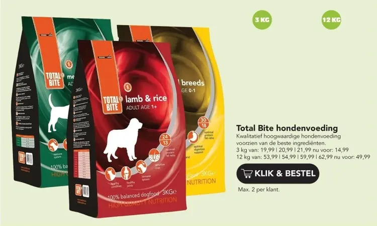 Aanbieding: Total Bite hondenvoeding