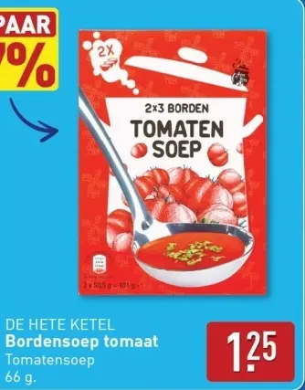 Aanbieding: Bordensoep tomaat 
