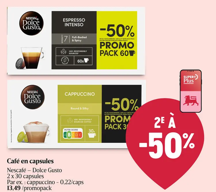 Offre: Café | Latte | Mac | 2 | 1/2P