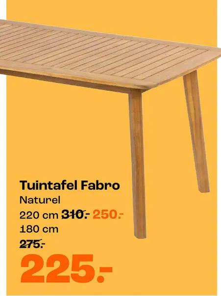 Aanbieding: Tuintafel Fabro
