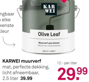 Aanbieding: muurverf