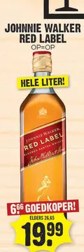 Aanbieding: JOHNNIE WALKER RED LABEL