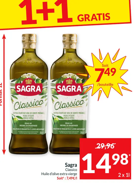 Offre: Classico Huile d'olive extra vierge