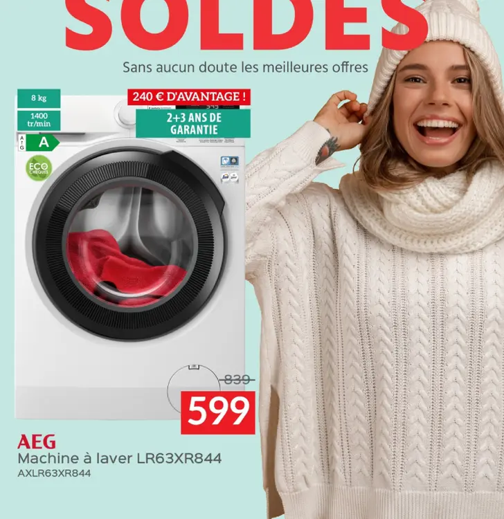 Offre: Machine à laver LR63XR844