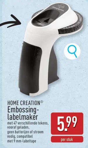 Promotie: Embossing-labelmaker