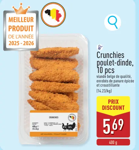 Offre: Crunchies poulet-dinde