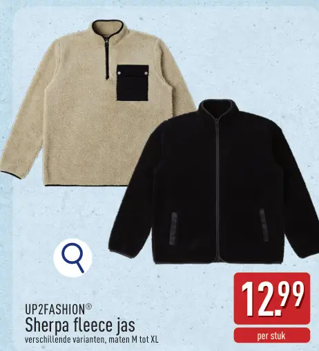 Promotie: Sherpa fleece jas