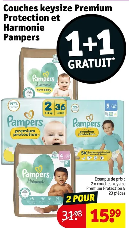 Offre: Couches keysize Premium Protection et Harmonie