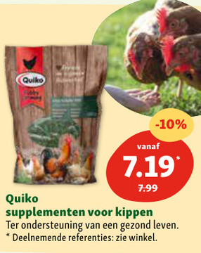 Aanbieding: Quiko supplementen voor kippen