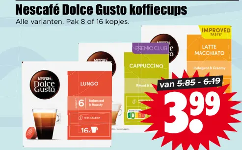 Aanbieding: Dolce Gusto koffiecups
