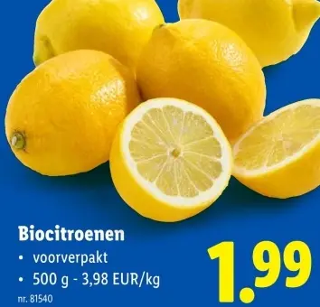 Promotie: Biocitroenen