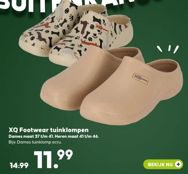 Aanbieding: tuinklompen