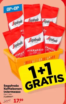 Aanbieding: Segafredo Koffiebonen intermezzo